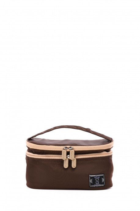 Trousse de maquillage A08-AG1 : couleur:Marron (Brown)
