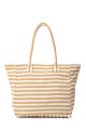 KJ5688 Sac de plage marinière en toile textile