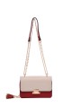 W61116 Flap handbag with sliding chain handle