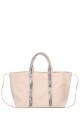 Y3222 Large grained tote bag adorned with acrylic rhinestones