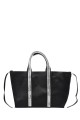 Y3222 Sac à main cabas grand taille grainé ornementé de strass acrylique