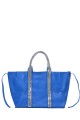 Y3222 Large grained tote bag adorned with acrylic rhinestones