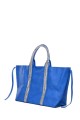Y3222 Sac à main cabas grand taille grainé ornementé de strass acrylique