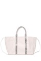 Y3222 Large grained tote bag adorned with acrylic rhinestones