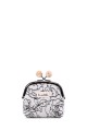La Matilda - Cotton coin purse with clasp Rosa Negra M124-89