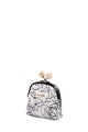 La Matilda - Cotton coin purse with clasp Rosa Negra M124-89