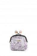 La Matilda - Porte-monnaie en coton à fermoir Rosa Violeta M124-90