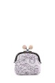 La Matilda - Cotton coin purse with clasp Rosa Violeta M124-90