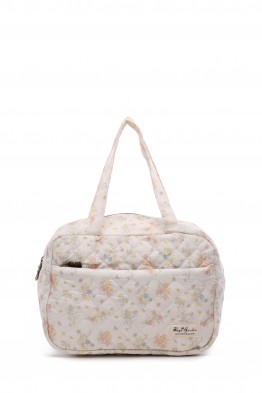 BG-6993 Small cotton diaper bag, hand-carried, quilted, Liberty floral print