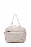 BG-6993 Sac à langer coton format S porté main matelassé motif fleurs liberty