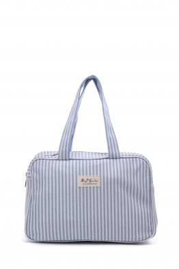 BG-6729 Sac à langer coton format S porté main motif rayures