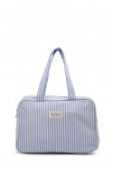 BG-6729 Cotton diaper bag, small size, carried by hand striped pattern