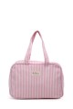 BG-6729 Cotton diaper bag, small size, carried by hand striped pattern