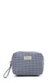 BG-6839 Pouch bag textile gingham pattern