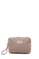 BG-6839 Pouch bag textile gingham pattern