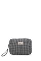 BG-6839 Pouch bag textile gingham pattern