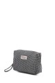 BG-6839 Pouch bag textile gingham pattern