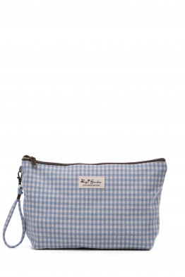 BG-7088 gingham pattern makeup bag