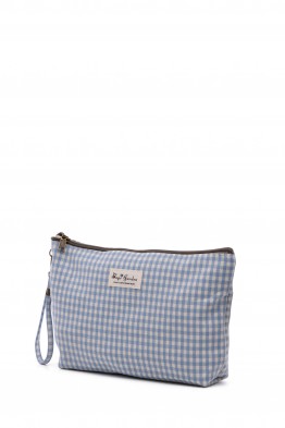 BG-7088 gingham pattern makeup bag