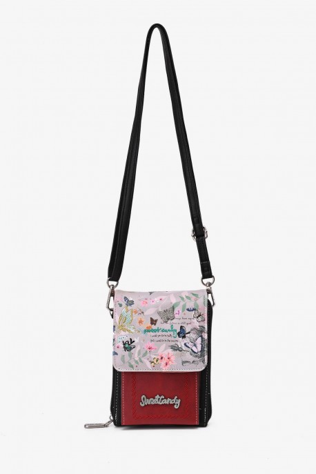 HD-05-26B Pochette à bandoulière Butterfly Sweet & Candy : couleur:Noir (Black)