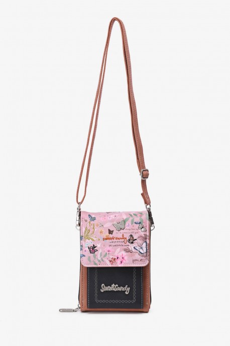 HD-05-26B Butterfly Sweet & Candy shoulder cross body bag : colour:Pink