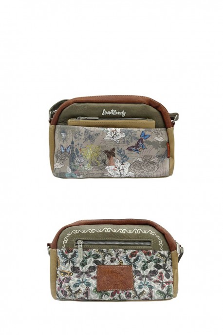 HD-17-26B Sac bandoulière Sweet & Candy Butterfly : couleur:Vert (Green)