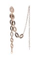 C-57077-GD Ceinture de robe fantaisie décorative en métal - Anneaux ovales avec strass