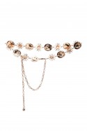 C-57089-GD Decorative fancy metal dress belt - Sun