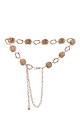 C-57090-GD Ceinture de robe fantaisie décorative en métal - coquillage