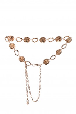 C-57090-GD Ceinture de robe fantaisie décorative en métal - coquillage
