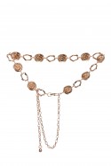 C-57090-GD Ceinture de robe fantaisie décorative en métal - coquillage
