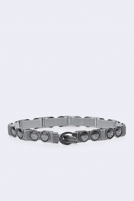 A55173 Decorative metal elastic dress belt