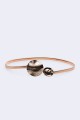 C57013 Elastic snake chain belt for decorative fancy dress in steel