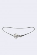 C57013 Elastic snake chain belt for decorative fancy dress in steel