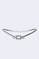 C57041 Elastic snake chain belt for decorative fancy dress in steel