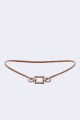 C57041 Elastic snake chain belt for decorative fancy dress in steel