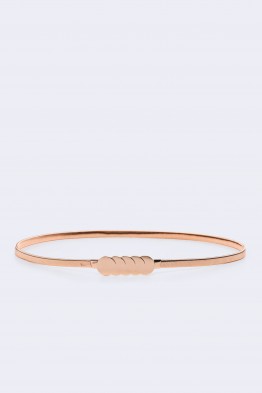 C57066 Ceinture maille serpent élastique pour robe fantaisie décorative en acier