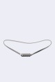 C57066 Elastic snake chain belt for decorative fancy dress in steel