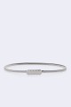 C57066 Elastic snake chain belt for decorative fancy dress in steel