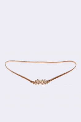 C57068 Ceinture maille serpent élastique pour robe fantaisie décorative en acier