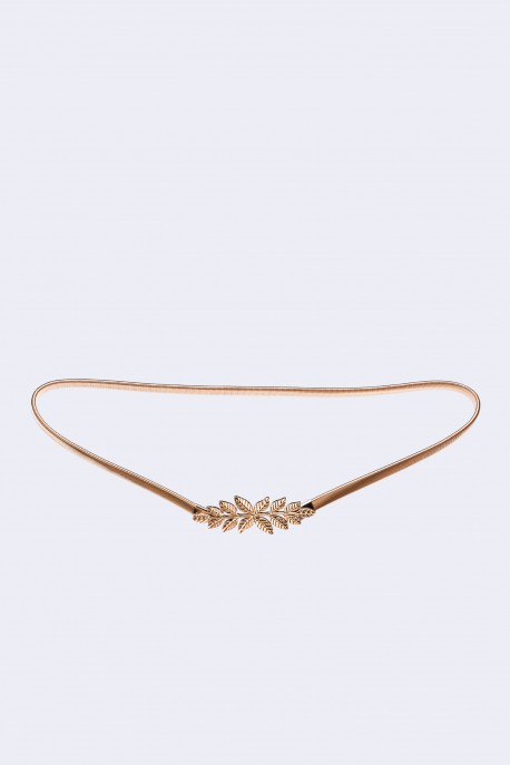 C57068 Ceinture maille serpent élastique pour robe fantaisie décorative en acier : couleur:Dor&eacute;e (Gold)