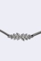 C57068 Elastic snake chain belt for decorative fancy dress in steel