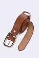 5718-62-BV Women's belt in split cowhide leather
