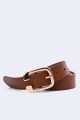 5718-62-BV Women's belt in split cowhide leather