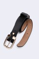 5718-62-BV Women's belt in split cowhide leather