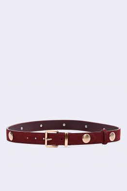 5718-69-BV Women's belt in split cowhide leather