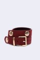 5718-69-BV Women's belt in split cowhide leather