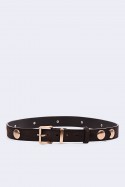 5718-69-BV Women's belt in split cowhide leather