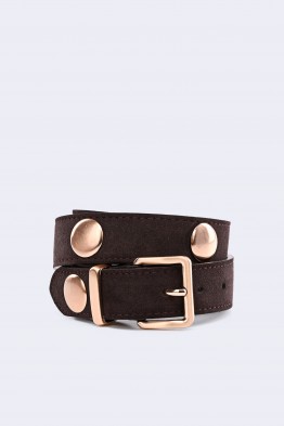 5718-69-BV Women's belt in split cowhide leather