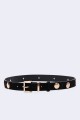 5718-69-BV Women's belt in split cowhide leather